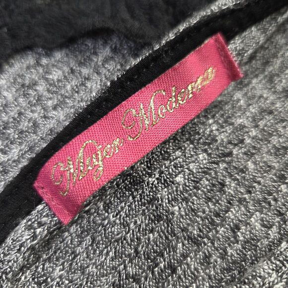 Major Moderne Dress Womens Medium Knit Sleeveless Mock Neck Lace Detail - Picture 6 of 12